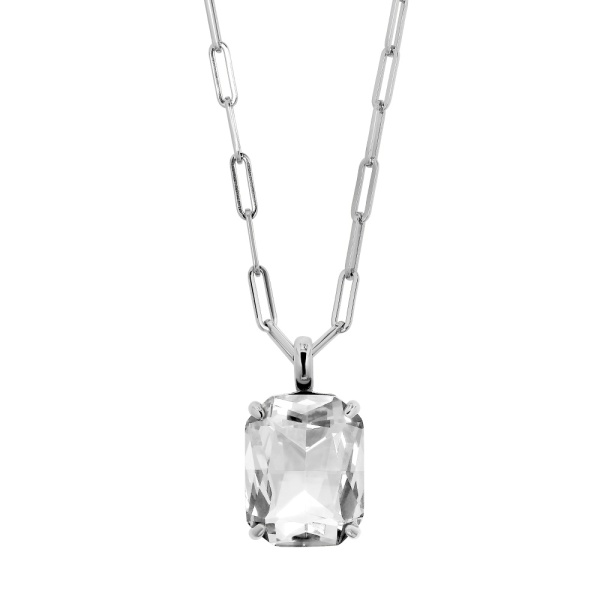 Dyrberg Kern Eyti Silver Necklace - Crystal